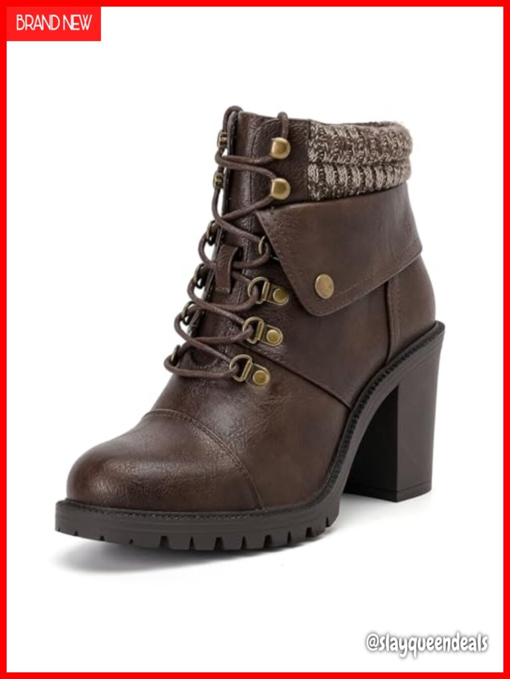 Wide Width Ankle Boots Faux Leather Block Heel Memory Foam Side Zip Booties